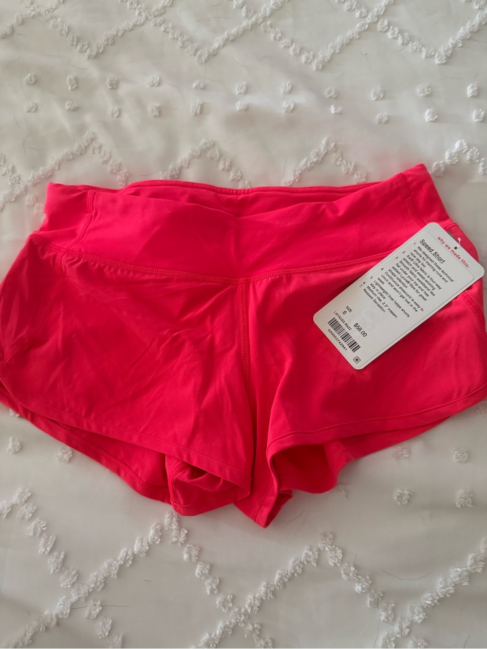 lululemon athletica Hot orange Speed Shorts